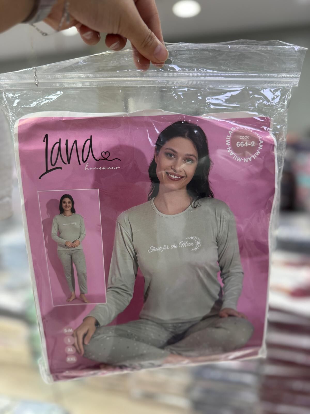 LANA 664-2 ENJEKSİYON BASKI PİJAMA TAKIMI