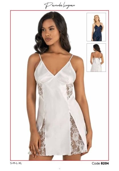 PRİMODA 8204 SATEN KISA GECELİK