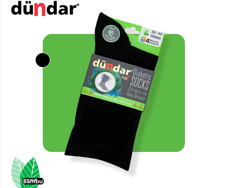 DÜNDAR 6999 BAYAN PLUS BAMBU DİABETİK ÇORAP