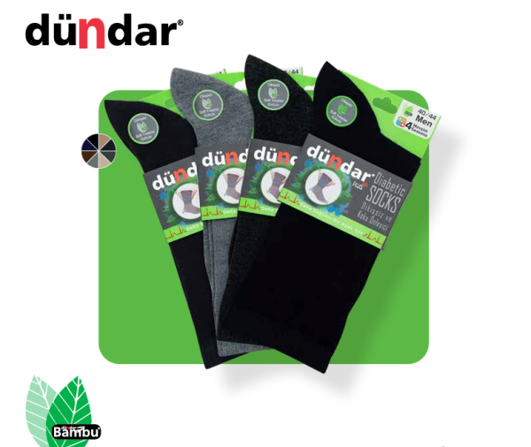 DÜNDAR 6982 ERKEK PLUS BAMBU DİABETİK ÇORAP