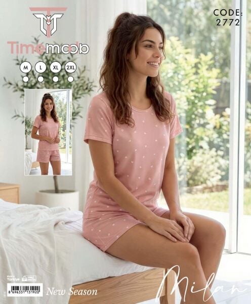 TİME MODA 2772 MİLAN BEYZİK ŞORTLU TAKIM