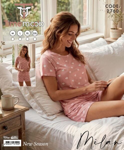 TİME MODA 2760 MİLAN BEYZİK ŞORTLU TAKIM