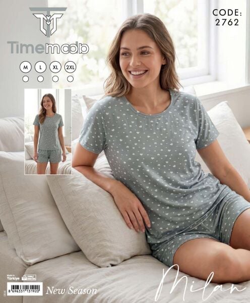 TİME MODA 2762 MİLAN BEYZİK ŞORTLU TAKIM