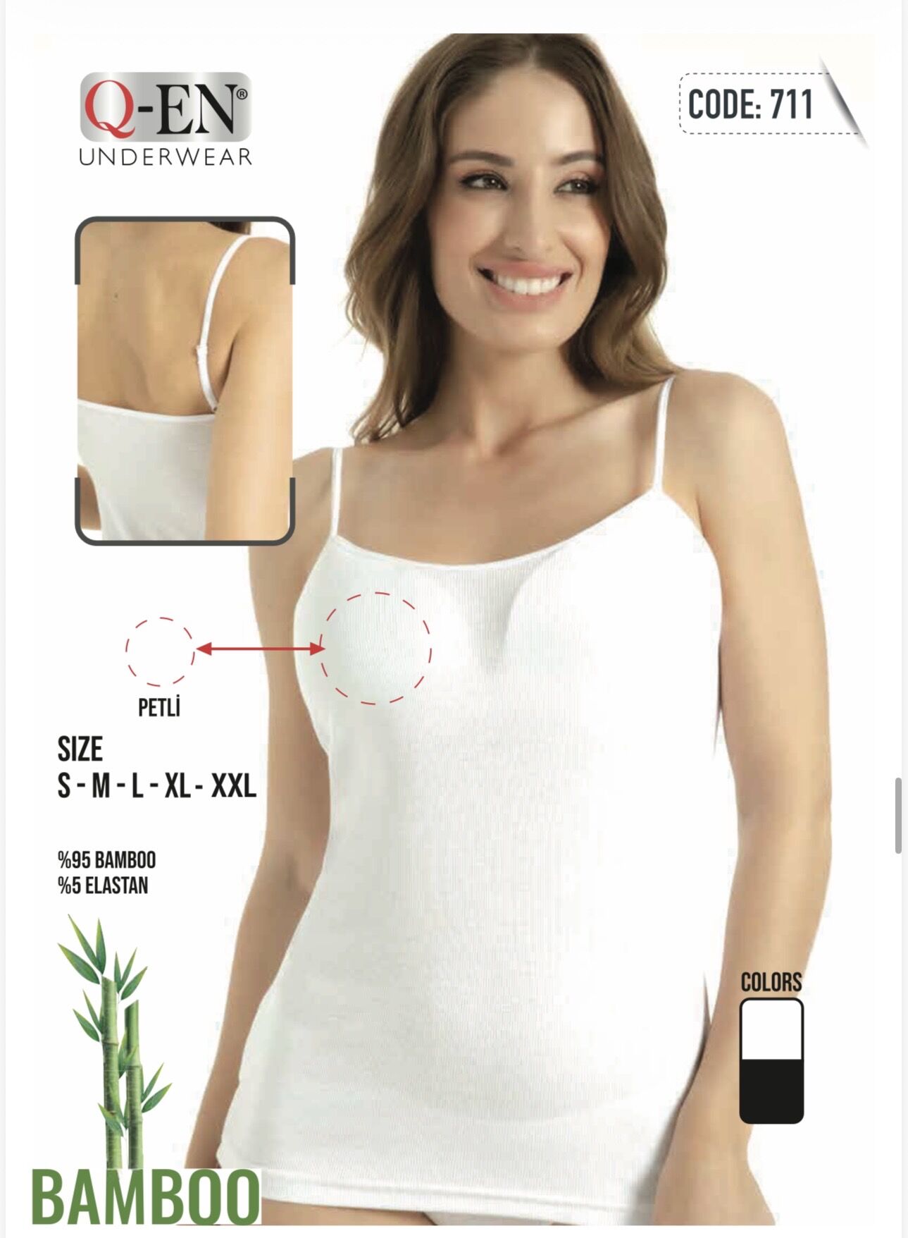 Q-EN 711 BAYAN BAMBU KABLI(PEDLİ) ATLET