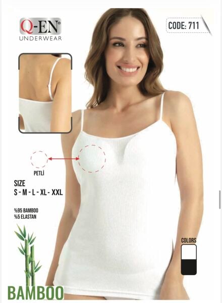Q-EN 711 BAYAN BAMBU KABLI(PEDLİ) ATLET
