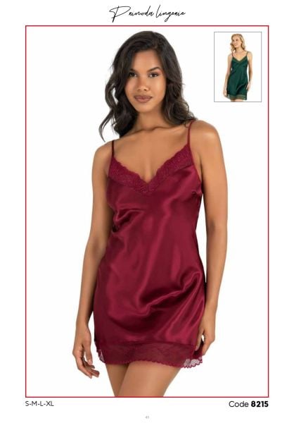 PRİMODA 8215 SATEN KISA GECELİK