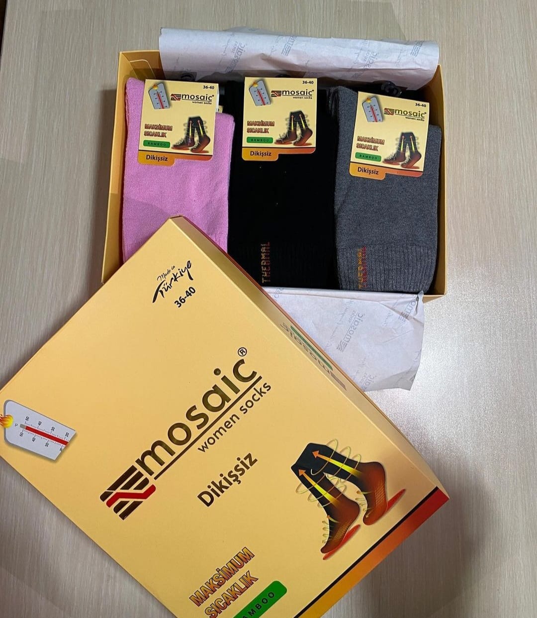 MOSAİC 40400 BAYAN BAMBU DİKİŞSİZ TERMAL SOKET