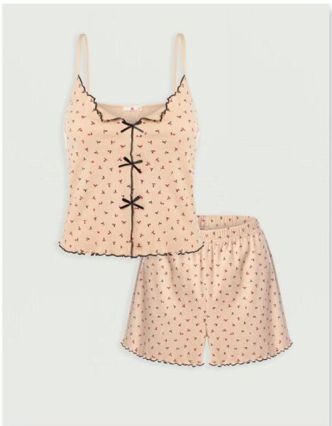 KOZA 70157 BAYAN PENYE İP ASKI ŞORTLU TAKIM