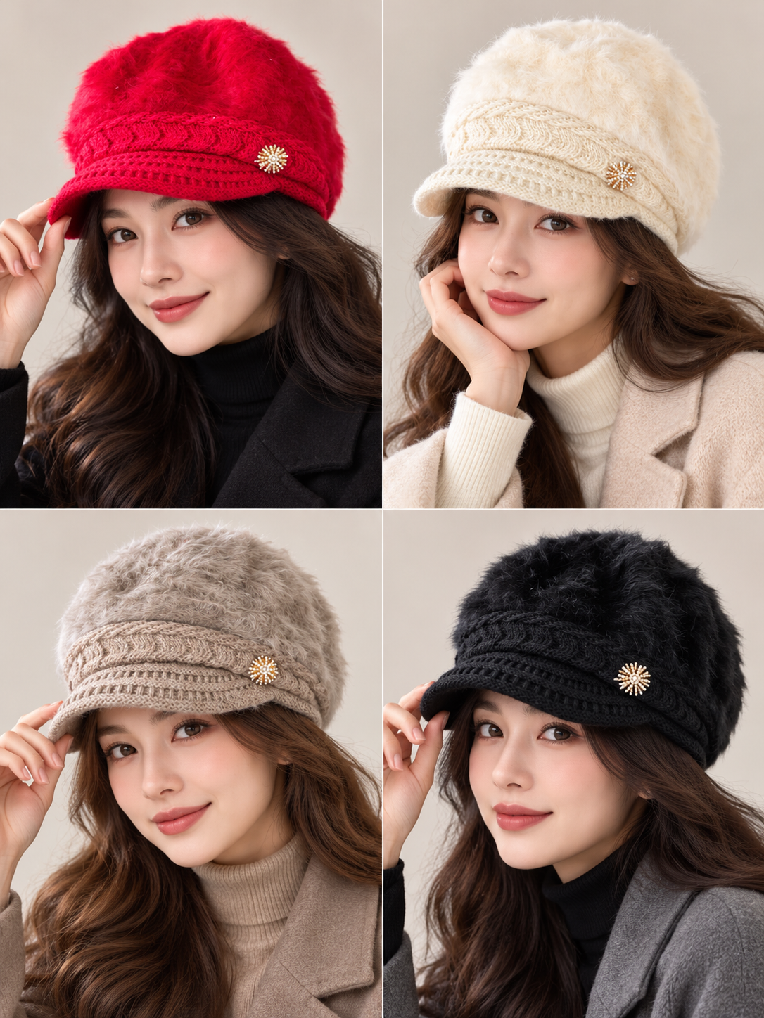 SUFFE LB-202604 KADIN ANGORA BERE SİPERLİ