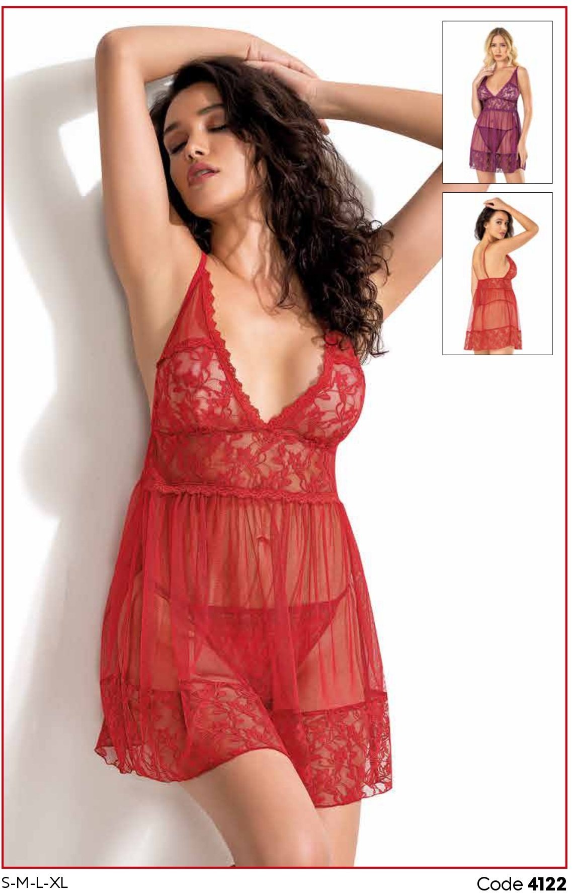 PRİMODA 4122 KISA TÜL GECELİK
