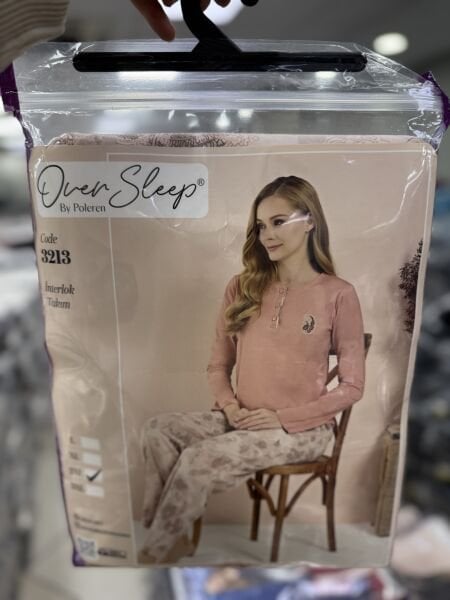 OVER SLEEP 3213 BAYAN BATTAL İNTERLOK PİJAMA TAKIM