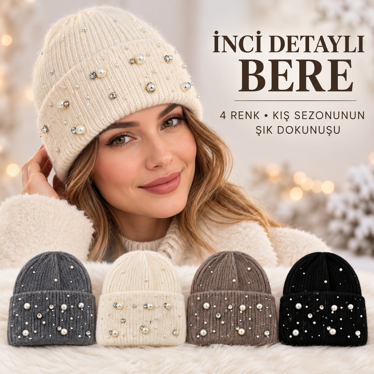 SUFFE WE-0605 KADIN TAŞLI LÜX ANGORA BERE