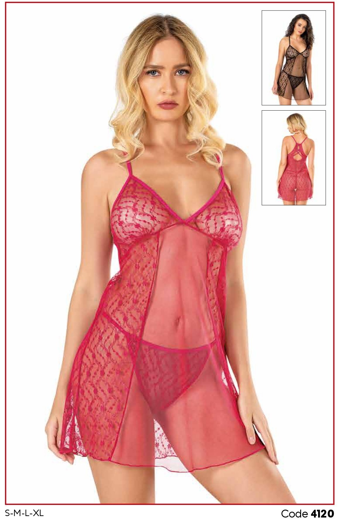 PRİMODA 4120 KISA TÜL GECELİK