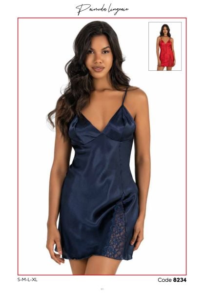 PRİMODA 8234 SATEN KISA GECELİK