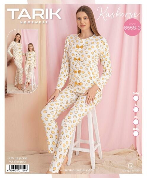 TARIK 6558-3 BAYAN KAŞKORSE PİJAMA TAKIMI