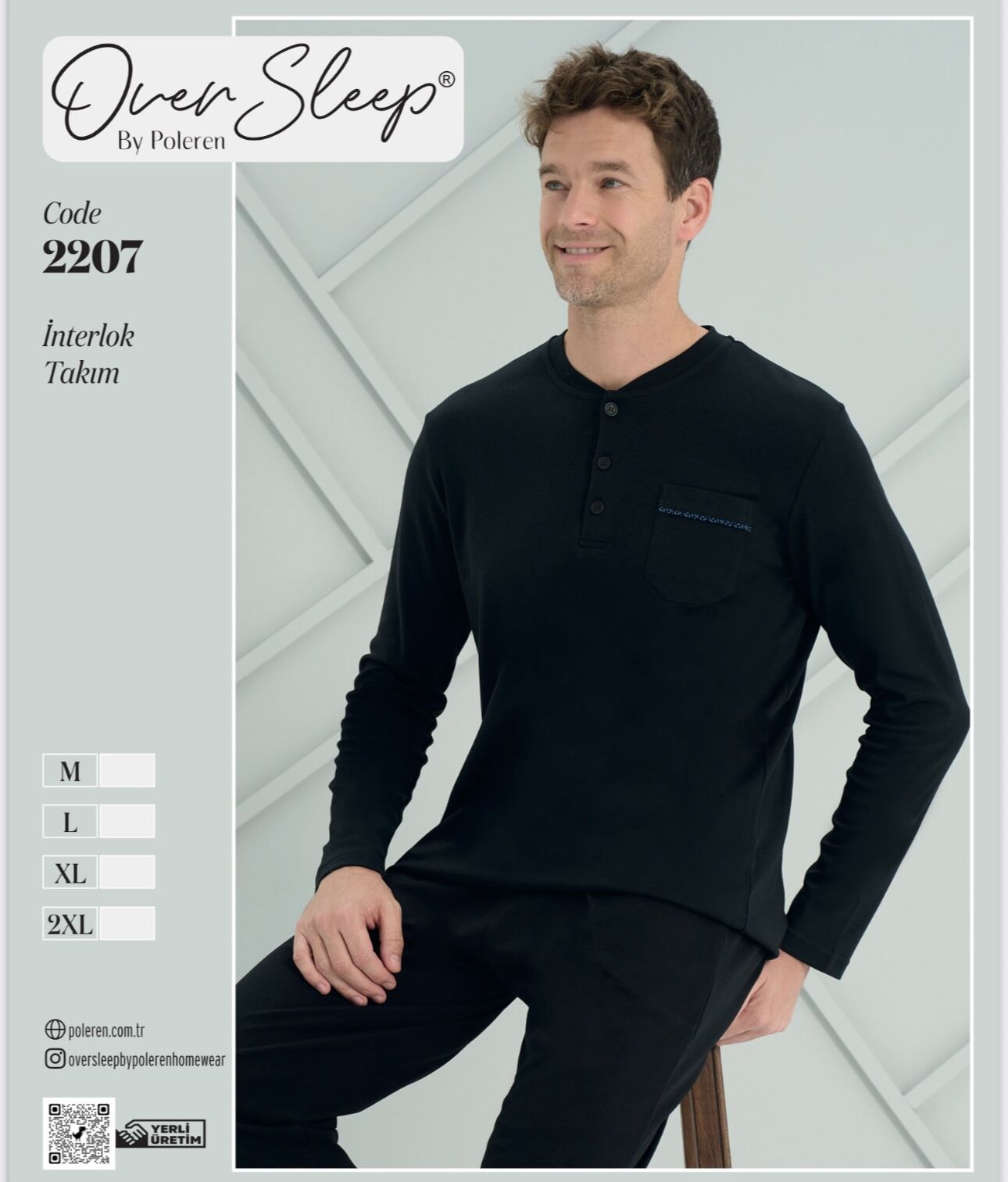 OVER SLEEP 2207 ERKEK İNTERLOK PİJAMA TAKIM
