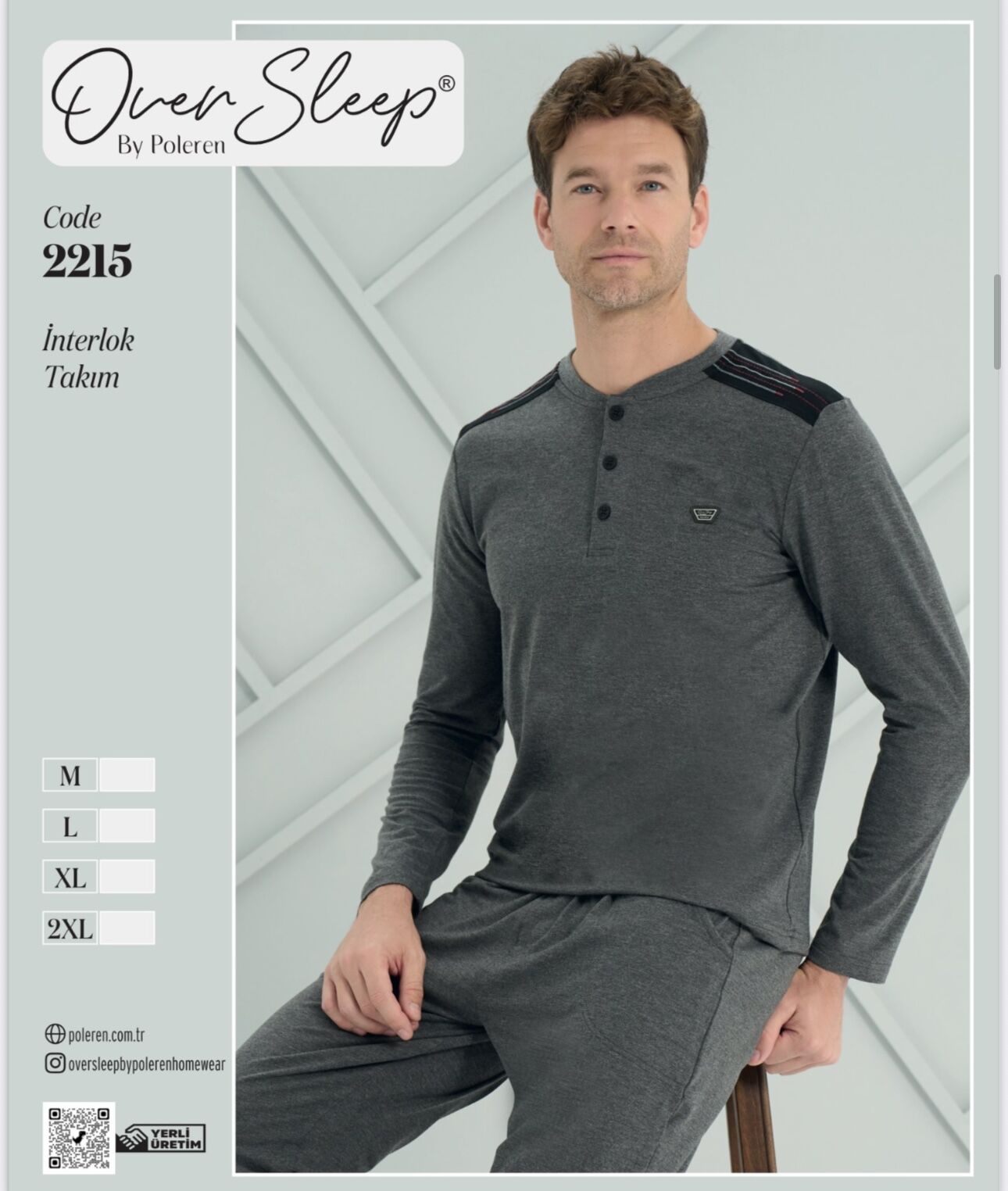 OVER SLEEP 2215 ERKEK İNTERLOK PİJAMA TAKIM