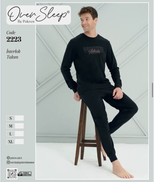 OVER SLEEP 2223 ERKEK İNTERLOK PİJAMA TAKIM
