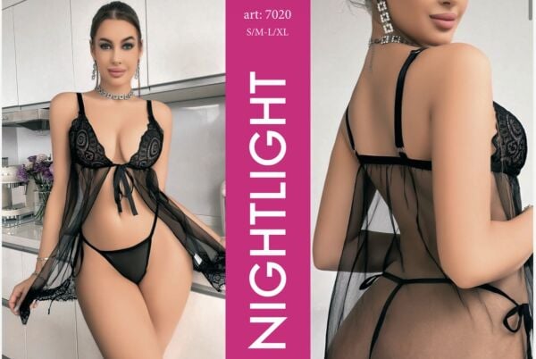 NIGHTLIGHT 7020 FANTAZİ GECELİK SİYAH