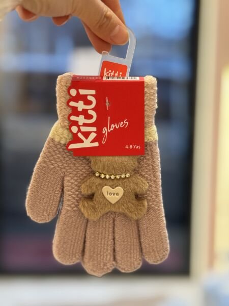 KİTTİ K25230-02 KIZ ÇOCUK ÖRME ELDİVEN 4-8 YAŞ