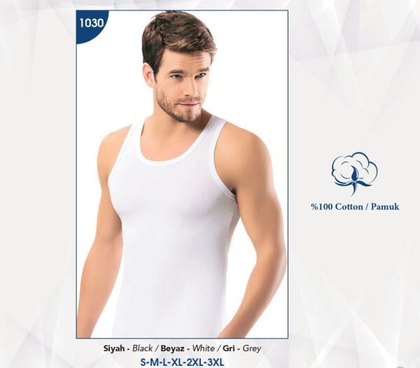 KOTA 1030 ERKEK KLASİK ATLET BEYAZ