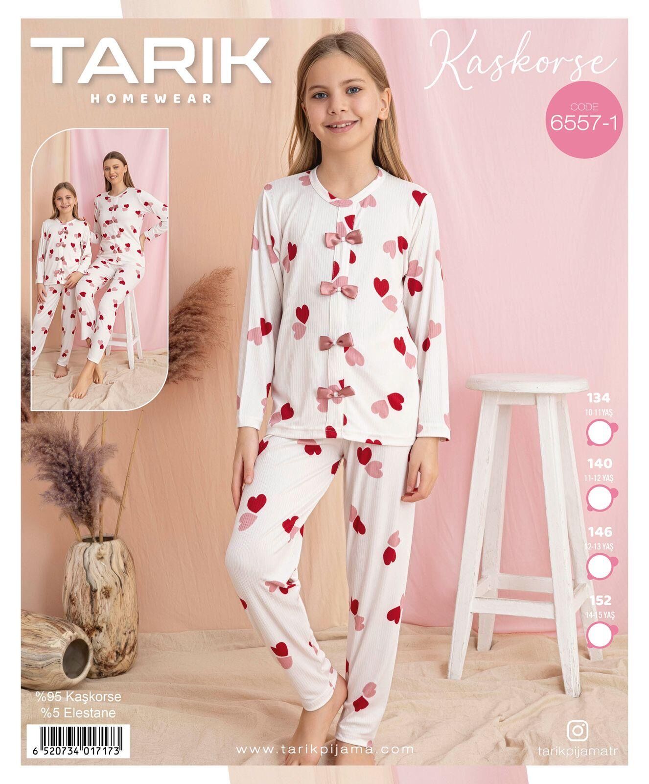 TARIK 6557-1 KIZ GES 10-15 YAŞ KAŞKORSE PİJAMA TK