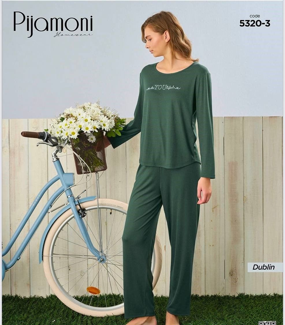 PİJAMONİ 5320-3 BAYAN DUBLİN PİJAMA TAKIM