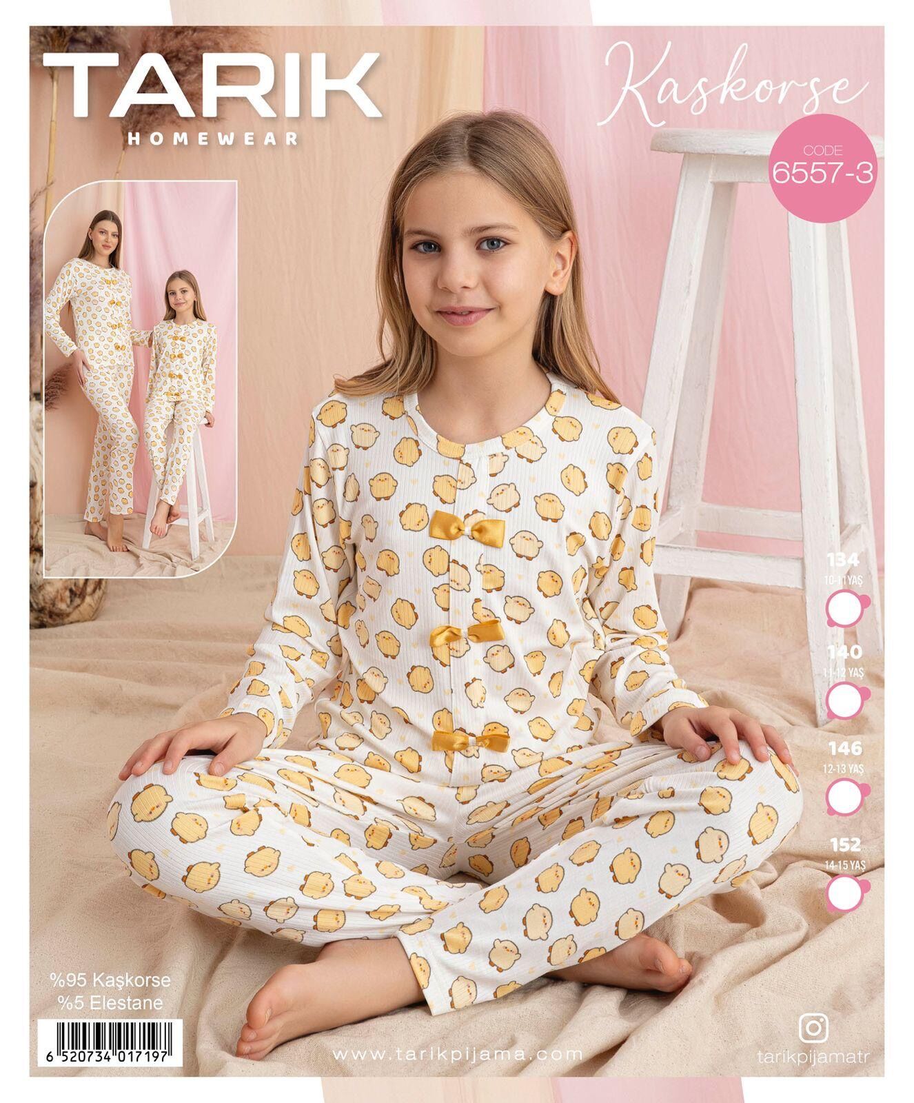 TARIK 6557-3 KIZ GES 10-15 YAŞ KAŞKORSE PİJAMA TK