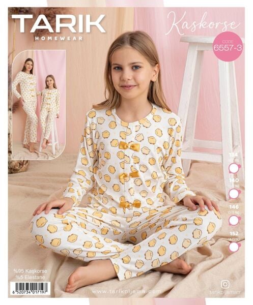 TARIK 6557-3 KIZ GES 10-15 YAŞ KAŞKORSE PİJAMA TK