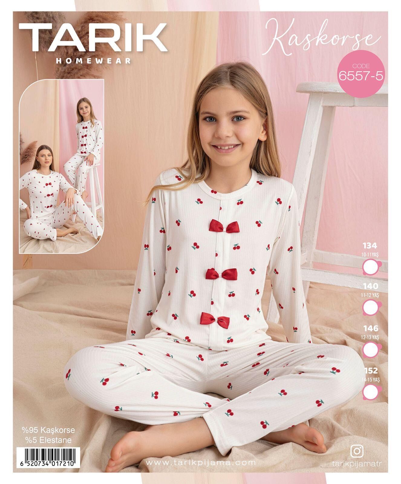 TARIK 6557-5 KIZ GES 10-15 YAŞ KAŞKORSE PİJAMA TK