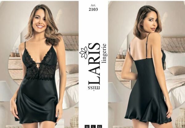 MİSS LARİS 2103 SATEN KISA GECELİK