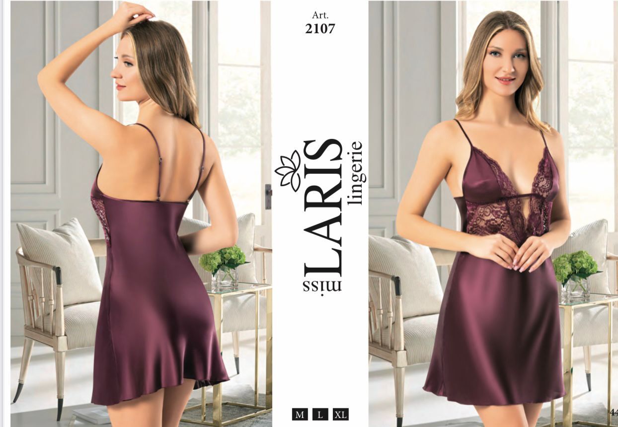 MİSS LARİS 2107 SATEN KISA GECELİK