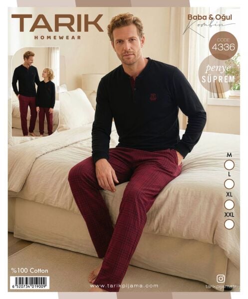 TARIK 4336 ERKEK PENYE PİJAMA TAKIMI