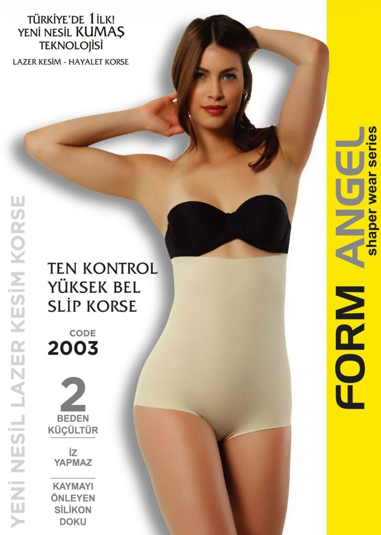FORM ANGEL 2003-B LAZER KESİM YÜKSELBEL SLİP KORSE