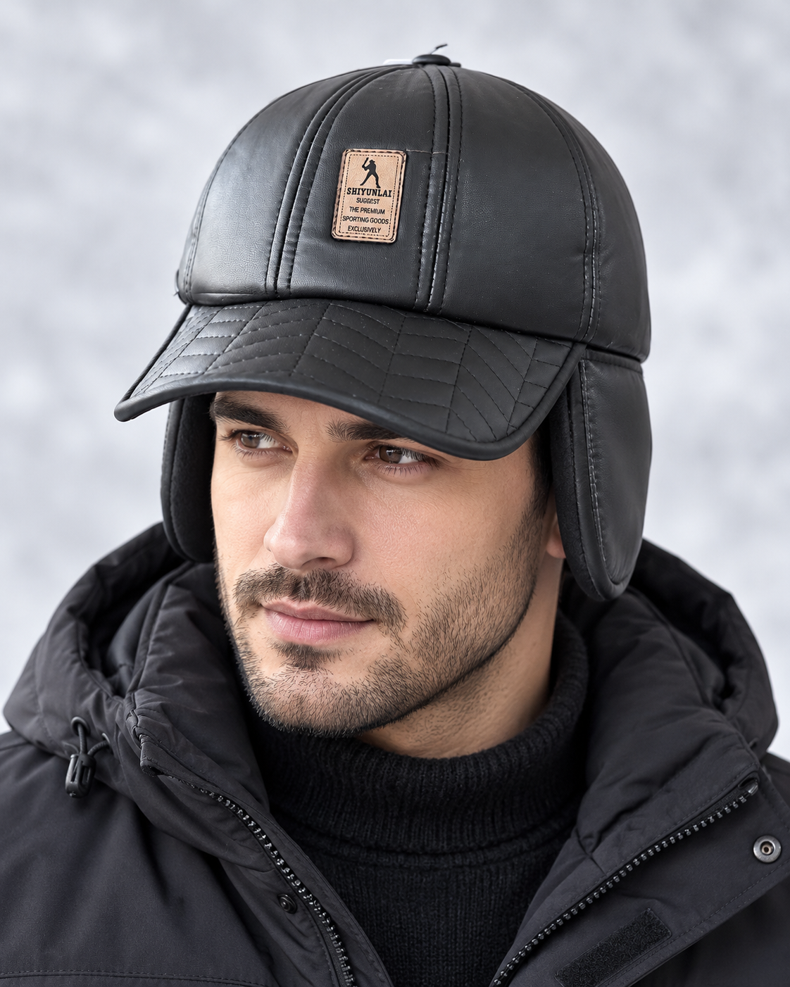 SUFFE SL-202602 ERKEK DERİ KULAKLI ŞAPKA