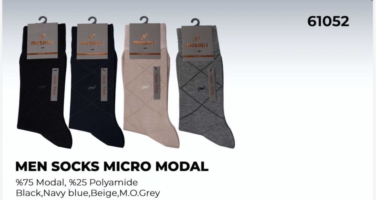 MISIRLI 61052 ERKEK MODAL SOKET ÇORABI ASORTİ