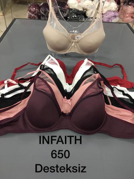 INFAITH 650 C KALIP TELLİ BOŞ SÜTYEN