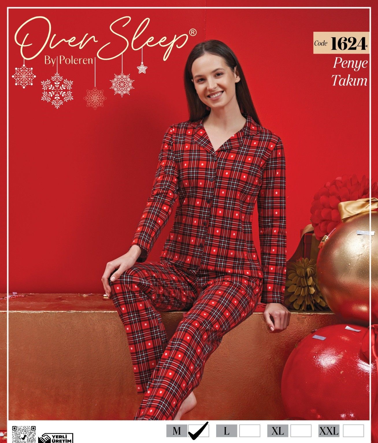 OVER SLEEP 1624 BAYAN DÜĞ.PİJAMA TAKIM