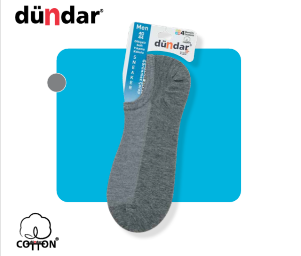 DÜNDAR 5558 ERKEK PLUS SNEAKER BABET ÇORAP