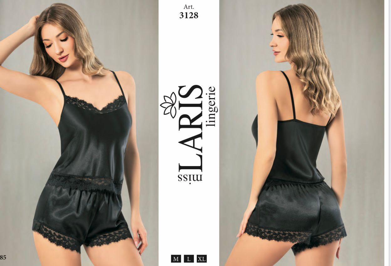 MİSS LARİS 3128 SATEN ŞORT TAKIM