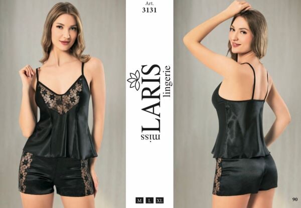 MİSS LARİS 3131 SATEN ŞORT TAKIM