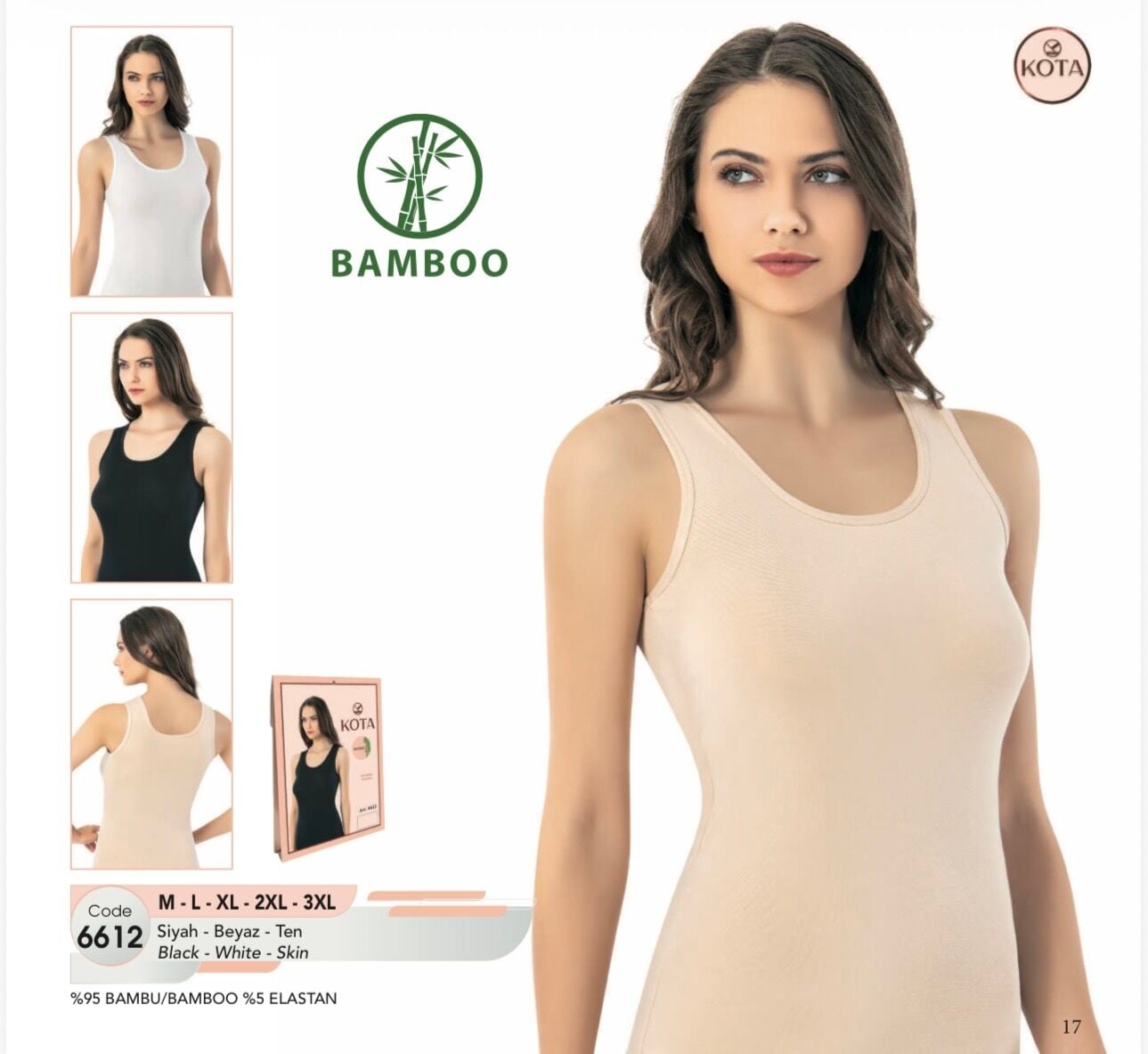 KOTA 6612 BAYAN KALIN ASKILI BAMBU ATLET