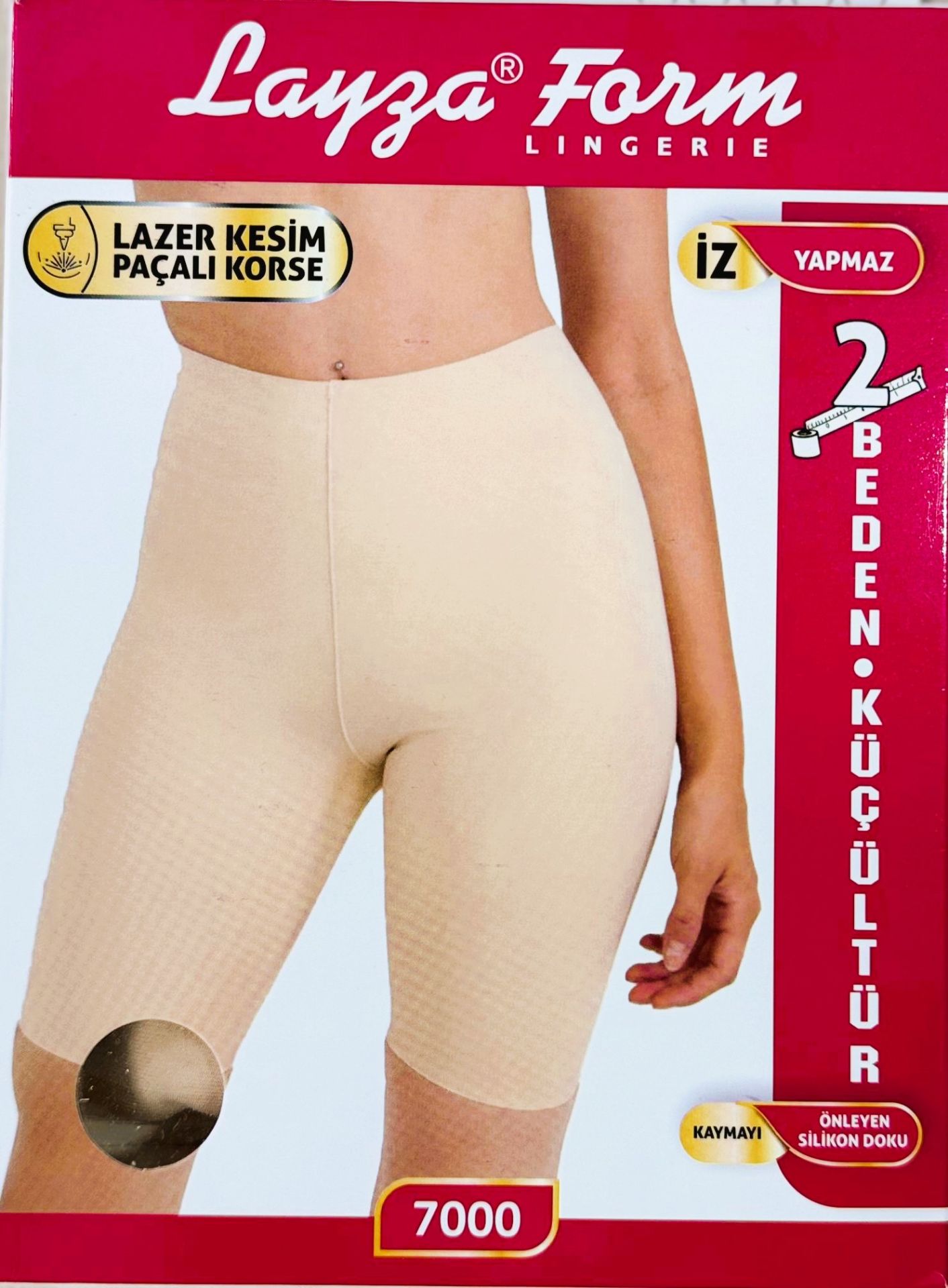 LAYZA FORM 7000 LAZER KESİM PAÇALI KORSE