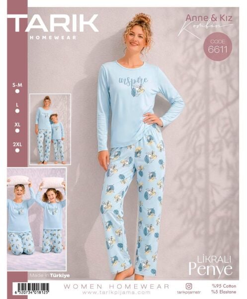 TARIK 6611 BAYAN İNSPİRE BASKI PİJAMA TAKIMI