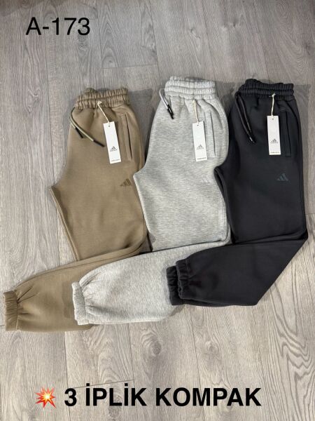 ATR A-173 ERKEK 3İP P.LASTİKLİ EŞOFMAN ALT