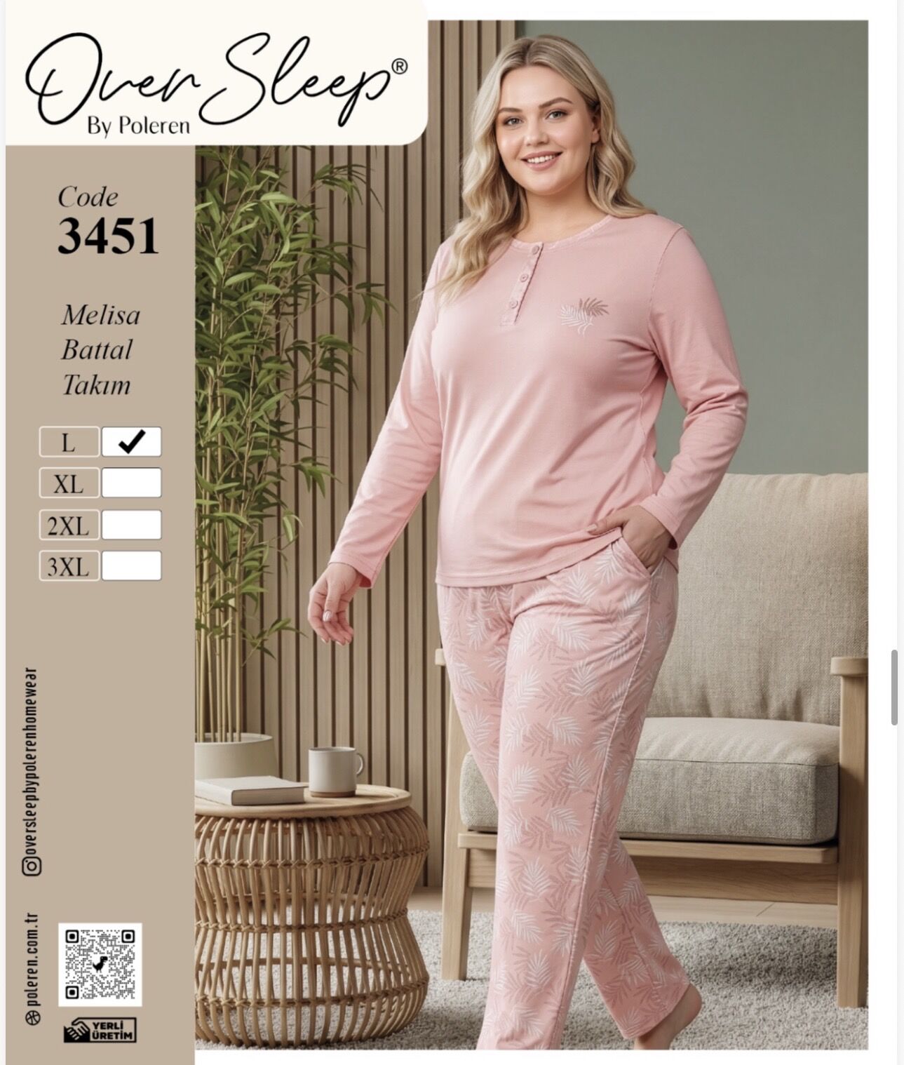 OVER SLEEP 3451 BAYAN  MELİSA BATTAL TAKIM
