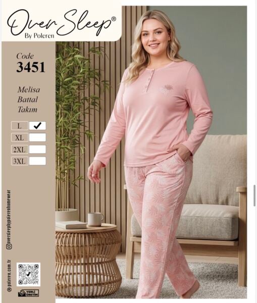 OVER SLEEP 3451 BAYAN  MELİSA BATTAL TAKIM