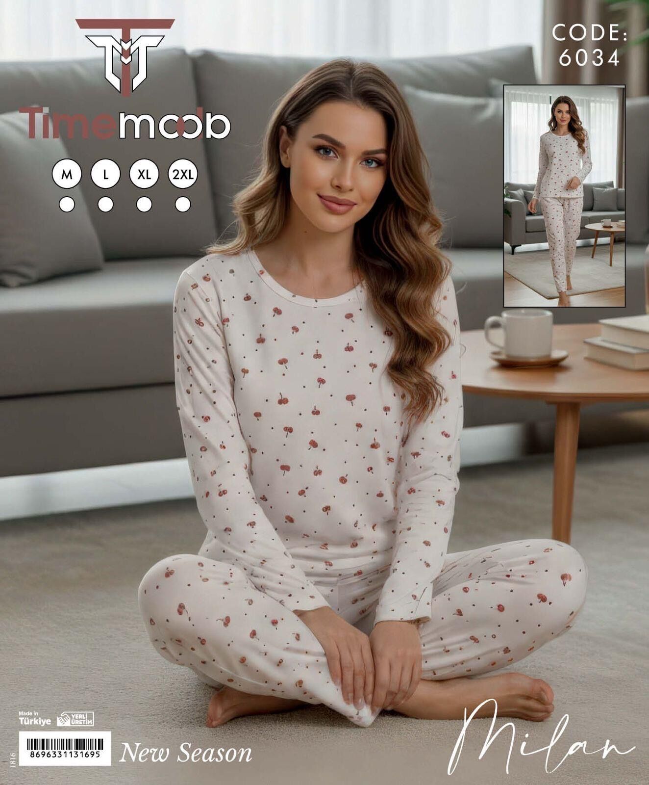TİME MODA 6034 MİLAN PİJAMA TAKIM