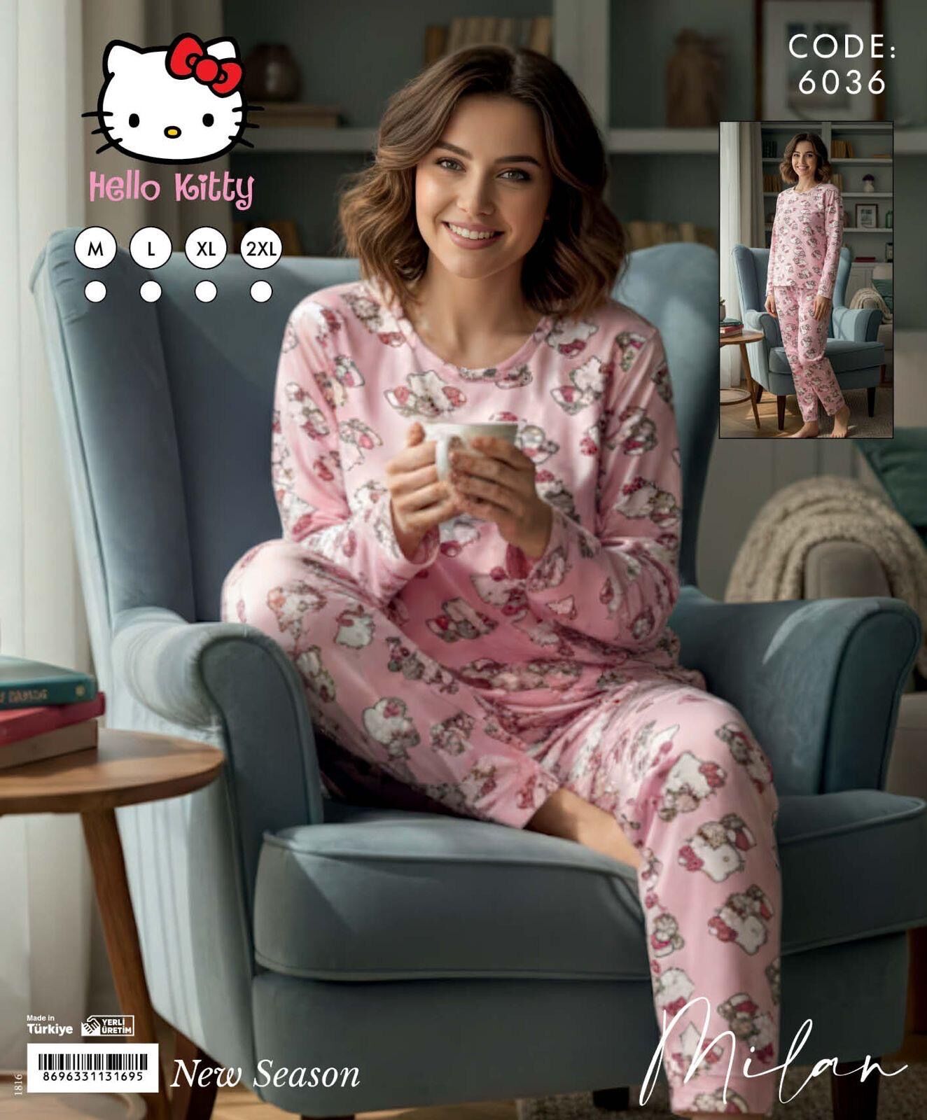 TİME MODA 6036 MİLAN PİJAMA TAKIM