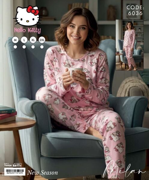 TİME MODA 6036 MİLAN PİJAMA TAKIM